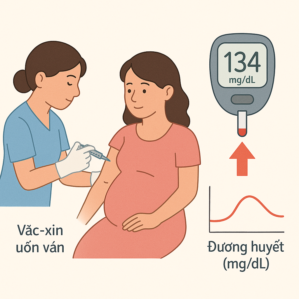 Tiêm vắc-xin ngừa uốn ván có làm tăng đường huyết hay không?